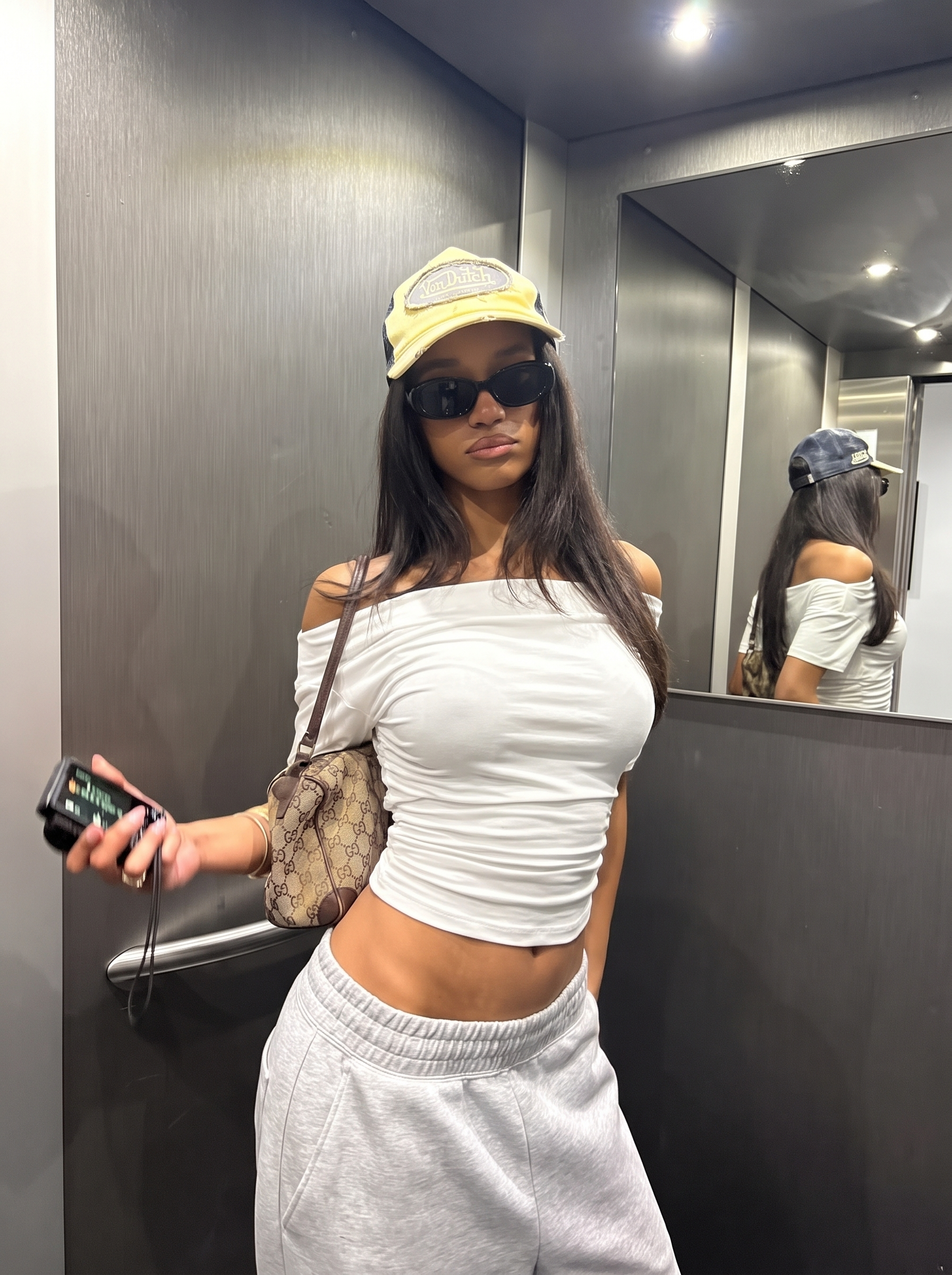 Sydney Drapey Top White